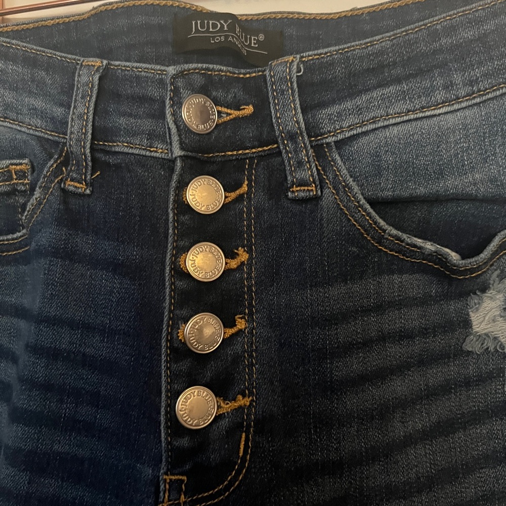 Judy Blue Women's High Rise Dark Denim Jeans